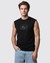 Men's Black Printed Boxy Fit Top