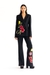 Regular Woollen Jacket with Plantopia Motifs
