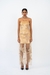 Champagne Starlit Blossom Corset Dress