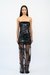Black Starlit Blossom Corset Dress