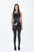 Black Radiant Petal Fitted Mini Dress
