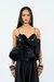 Black Starlight Ruffle Peplum Top