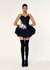 Balloon Dress with Printed Floral Appliqué