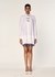 Pleated Hem Shirt Dress with Embellished Dragonfly Placket