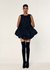 Supima Peplum Top with Tonal Embroidery Applique