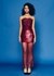 Embellished Mini Dress with sheer Sequin Mesh Overlay