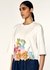 Floral Print Boxy T-Shirt with Placement Appliqué