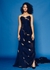 Indigo Dragonfly Draped Dress