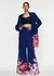 Navy Flora Trousers