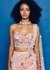 Sweetheart Corset With Multicolored Floral Appliqué