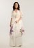 Ivory Painterly Bloom Trench