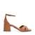 STEVE MADDEN | Fergie-In Tan Leather Heel Sandals