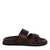 Prizmo Brown Leather Sliders