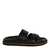 STEVE MADDEN | Prizmo Black Leather Sliders