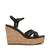 Cylo-In Black Leather Wedges