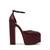 Selestine-In Cherry Lacq Leather Platform Pumps