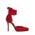 STEVE MADDEN | Larina Red Satin Heel Sandals