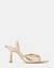 STEVE MADDEN | Kandy Gold Leather Heel Sandals