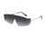 AUGEN Rimless Oversized Shield Sunglasses for Men & Women | UV400 Protection | Unisex Wrap Around Visor Shades for Driving, Cycling, Sports & Fashion | Retro Futuristic One-Piece Lens (M247-C5)