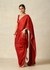 Red Draped Saree​