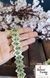 Sequence Green Thread Embroidered Leaves Designer Trim