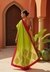 Lime Green Saree