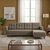 Aria Sectional Sofa | Earth Brown | LHS | DIY