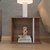 Fessi Bed SideTable - Leon Teak & White
