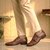 Lorent Florsheim Men Dark Tan Occasion Shoes