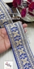 Exquisite Pearl   Royal Blue Embroidered Lace
