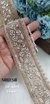 Matt Gold Regal Maggam Diamond Mirror Zari Lace – Jar-4011
