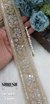 Antique Matt Regal Maggam Diamond Mirror Zari Lace – Jar-4011