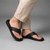 The Onyx Black Men Sandals Ruosh