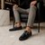 The Macau Ruosh Men Black Glossy Casual Driver