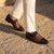 The Axel Ruosh Men Burgundy Deer Leather Shoe