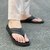 The Kriss Black Men Thong Slipper Florsheim