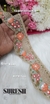 Orange Rosette Charm Embroidery Lace – 45178-EMB