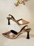 Elegant Rose-Gold Backstrap Heel Pumps for Women