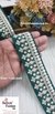 Bottle Green Royal Elegance Embroidered Lace
