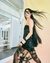 Black Starlit Blossom Corset Dress