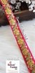 Designer Rani Pink Floral Gota Patti Trim