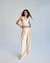 Ivory Petal Veil Sheer Crop Top