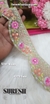 Pink Rosette Charm Embroidery Lace – 45178-EMB