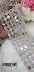 Pearl Royale Rhinestone Embroidery Border Lace-49045