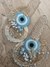 Blue Evil Eye Shubh-Labh with Intricate detailings