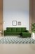 neudot Roman LHS Sectional Sofa for Living Room |6 Person Sofa|Premium Fabric with Cushioned Armrest | Solid Wood Frame|6 Seater in Emerald Green Color