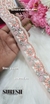 Light Peach Blush Bloom Embroidery Lace – 48428-EMB