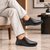 The Beetle Black Men Plain Toe Slip-On Florsheim