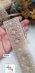Peach Floral Pearl Embroidery Lace