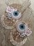 Pink Evil Eye Shubh-Labh with Intricate detaillings